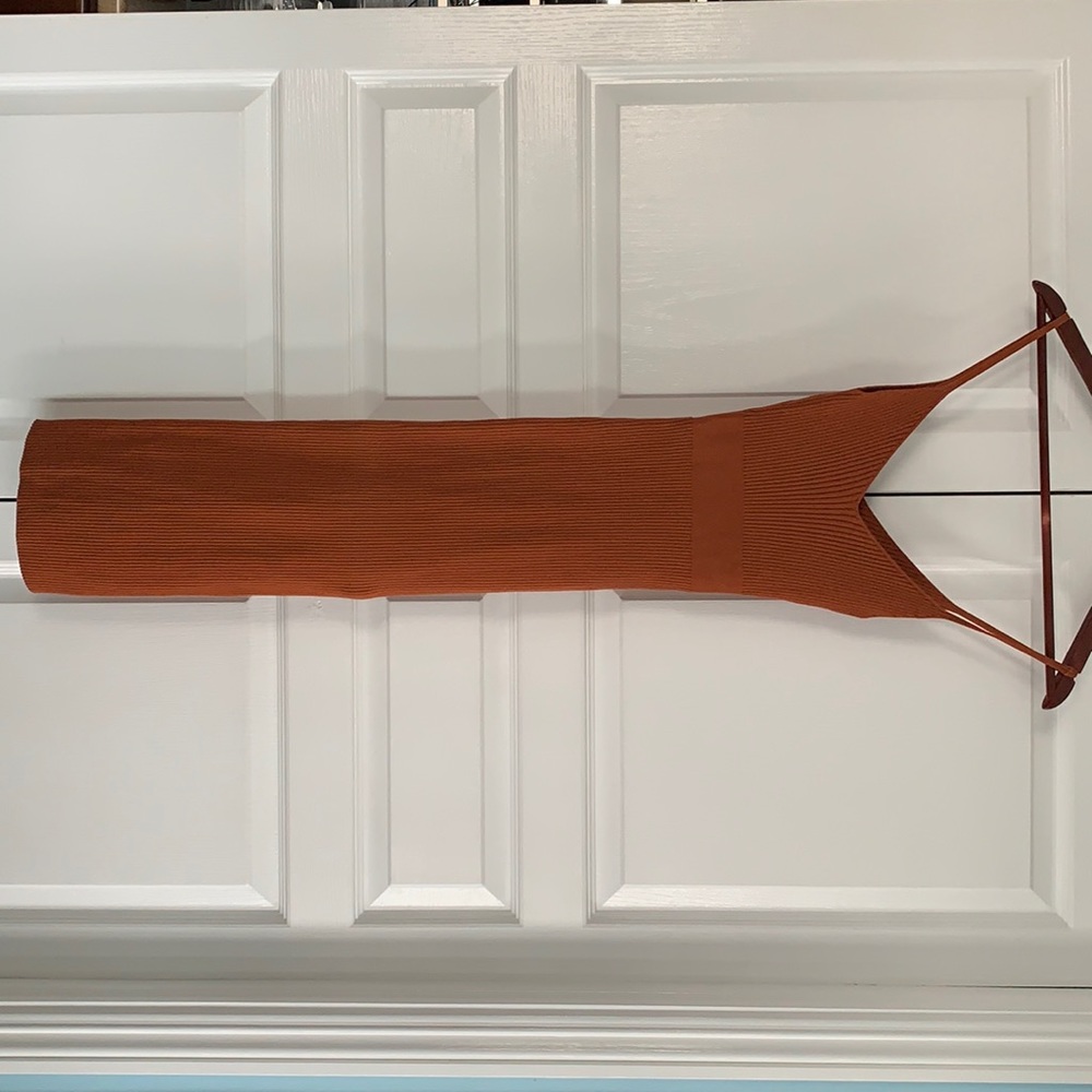 Rustic colored maxi dress.